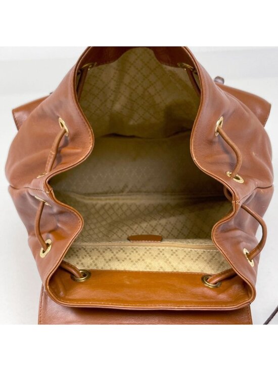 Gucci Bamb Backpack Leather Brown